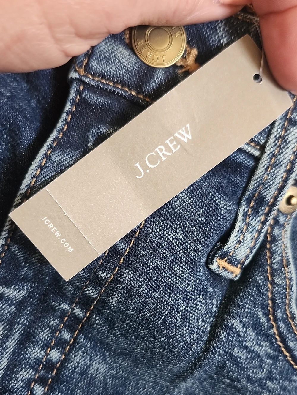J. Crew NWT Slim Demi Boot, Medium Blue Wash, High Rise Denim Jeans, 30